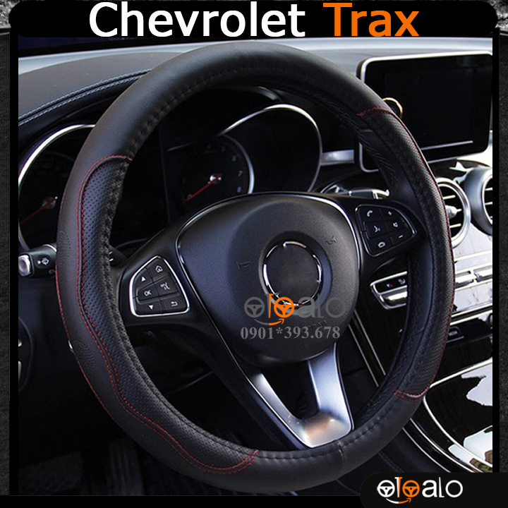 Bọc vô lăng xe Chevrolet Trax da cao cấp lót caosu non - OTOALO Bọc vô lăng xe Chevrolet Trax da cao cấp lót caosu non - OTOALO