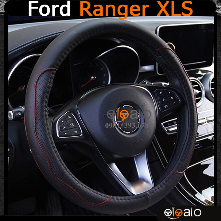 Bọc vô lăng xe Ford Ranger XLS da cao cấp lót caosu non - OTOALO Bọc vô lăng xe Ford Ranger XLS da cao cấp lót caosu non - OTOALO