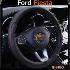 Bọc vô lăng xe Ford Fiesta da cao cấp lót caosu non - OTOALO