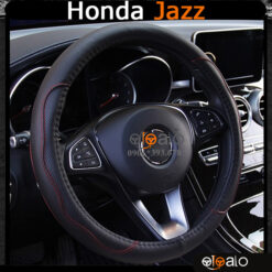 Bọc vô lăng xe Honda Jazz da cao cấp lót caosu non - OTOALO