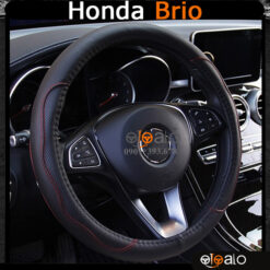Bọc vô lăng xe Honda Brio da cao cấp lót caosu non - OTOALO