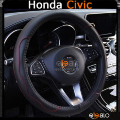 Bọc vô lăng xe Honda Civic da cao cấp lót caosu non - OTOALO