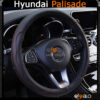 Bọc vô lăng xe Hyundai Palisade da cao cấp lót caosu non - OTOALO