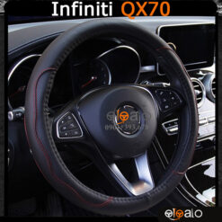 Bọc vô lăng xe Infiniti QX70 da cao cấp lót caosu non - OTOALO