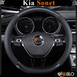 Bọc vô lăng xe Kia Sonet da PU cao cấp - OTOALO