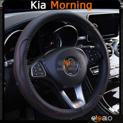 Bọc vô lăng xe Kia Morning da cao cấp lót caosu non - OTOALO