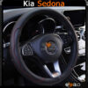 Bọc vô lăng xe Kia Sedona da cao cấp lót caosu non - OTOALO