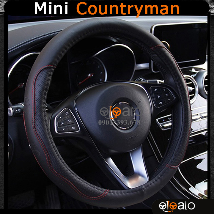 Bọc vô lăng xe MINI Countryman da PU cao cấp - OTOALO Bọc vô lăng xe MINI Countryman da PU cao cấp - OTOALO
