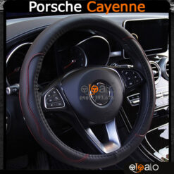 Bọc vô lăng xe Porsche Cayenne da PU cao cấp - OTOALO