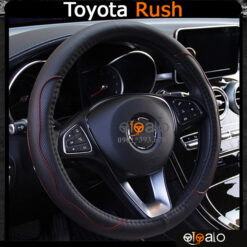 Bọc vô lăng xe Toyota Rush da cao cấp lót caosu non - OTOALO