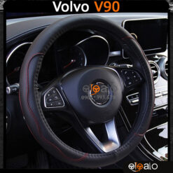 Bọc vô lăng xe Volvo V90 da cao cấp lót caosu non - OTOALO