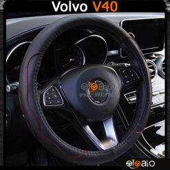 Bọc vô lăng xe Volvo V40 da PU cao cấp - OTOALO