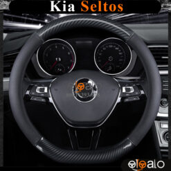 Bọc vô lăng xe Kia Seltos da PU cao cấp - OTOALO