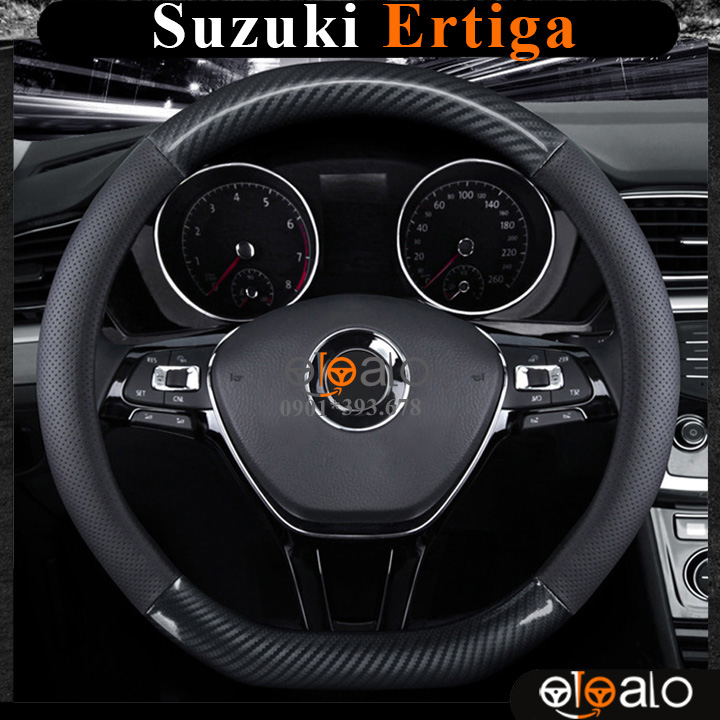 Bọc vô lăng xe Suzuki Ertiga da cao cấp lót caosu non - OTOALO Bọc vô lăng xe Suzuki Ertiga da cao cấp lót caosu non - OTOALO