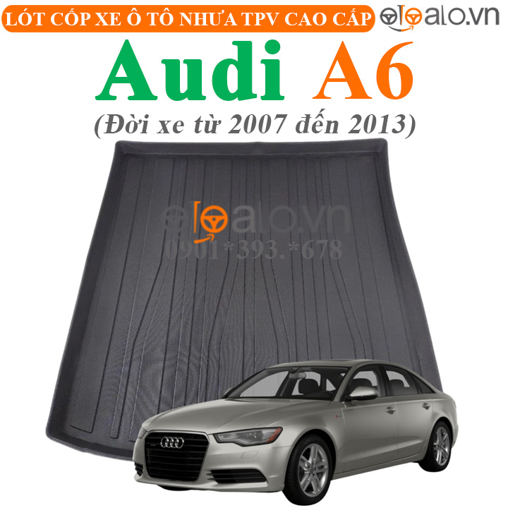 Thảm lót cốp Audi A6 đời xe từ năm 2007 đến 2013 nhựa TPV cao cấp - OTOALO Thảm lót cốp Audi A6 đời xe từ năm 2007 đến 2013 nhựa TPV cao cấp - OTOALO