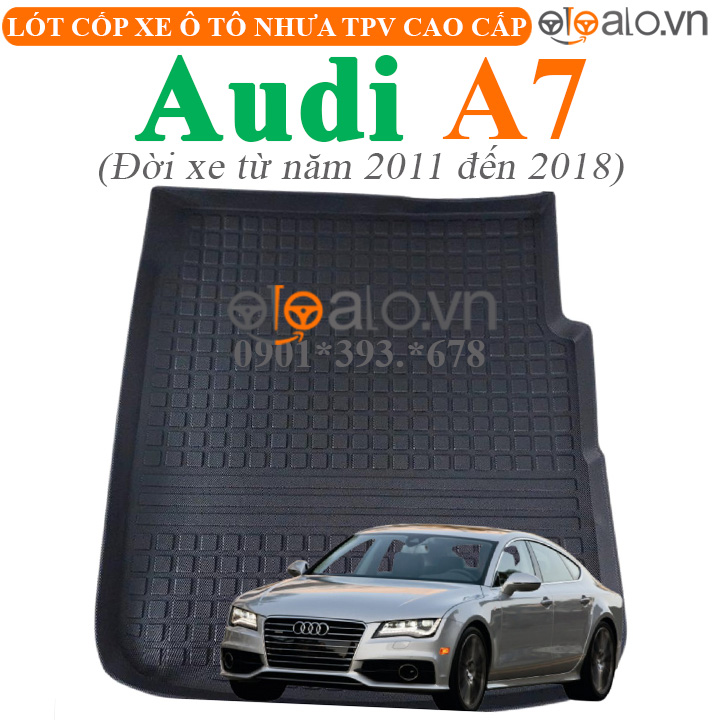 Thảm lót cốp Audi A7 đời xe từ năm 2011 đến 2018 nhựa TPV cao cấp - OTOALO Thảm lót cốp Audi A7 đời xe từ năm 2011 đến 2018 nhựa TPV cao cấp - OTOALO