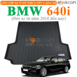 Thảm lót cốp BMW 640i đời xe từ năm 2018 đến hiện tại nhựa TPV cao cấp - OTOALO