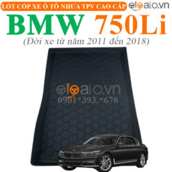 Thảm lót cốp BMW 750Li đời xe từ năm 2011 đến 2018 nhựa TPV cao cấp - OTOALO