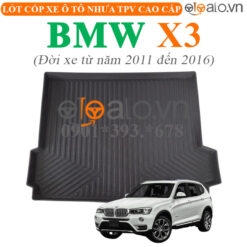 Thảm lót cốp BMW X3 đời xe từ năm 2011 đến 2016 nhựa TPV cao cấp - OTOALO