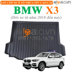 Thảm lót cốp BMW X3 đời xe từ năm 2018 đến hiện tại nhựa TPV cao cấp - OTOALO