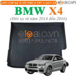 Thảm lót cốp BMW X4 đời xe từ năm 2014 đến 2016 nhựa TPV cao cấp - OTOALO