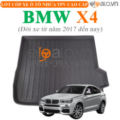 Thảm lót cốp BMW X4 đời xe từ năm 2017 đến hiện tại nhựa TPV cao cấp - OTOALO