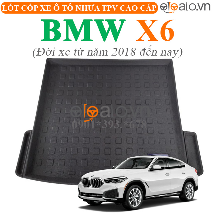 Thảm lót cốp BMW X6 đời xe từ năm 2018 đến hiện tại nhựa TPV cao cấp - OTOALO Thảm lót cốp BMW X6 đời xe từ năm 2018 đến hiện tại nhựa TPV cao cấp - OTOALO