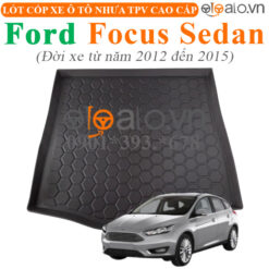 Thảm lót cốp Ford Focus (Sedan) đời xe từ năm 2012 đến 2015 nhựa TPV cao cấp - OTOALO