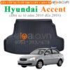Thảm lót cốp Hyundai Accent đời xe từ năm 2010 đến 2016 nhựa TPV cao cấp - OTOALO
