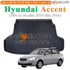 Thảm lót cốp Hyundai Accent đời xe từ năm 2010 đến 2016 nhựa TPV cao cấp - OTOALO