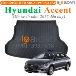 Thảm lót cốp Hyundai Accent đời xe từ năm 2017 đến hiện tại nhựa TPV cao cấp - OTOALO