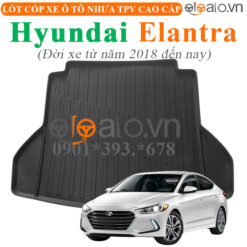 Thảm lót cốp Hyundai Elantra đời xe từ năm 2018 đến hiện tại nhựa TPV cao cấp - OTOALO