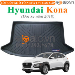 Thảm lót cốp Hyundai Kona đời xe từ năm 2018 đến hiện tại nhựa TPV cao cấp - OTOALO