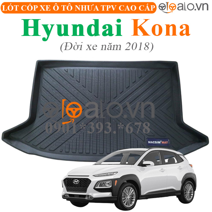 Thảm lót cốp Hyundai Kona đời xe từ năm 2018 đến hiện tại nhựa TPV cao cấp - OTOALO Thảm lót cốp Hyundai Kona đời xe từ năm 2018 đến hiện tại nhựa TPV cao cấp - OTOALO