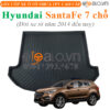 Thảm lót cốp Hyundai Santafe DM 7 chỗ đời xe từ năm 2014 đến hiện tại nhựa TPV cao cấp - OTOALO