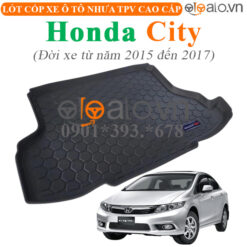 Thảm lót cốp Honda City đời xe từ năm 2015 đến 2017 nhựa TPV cao cấp - OTOALO
