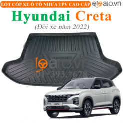 Thảm lót cốp Hyundai Creta đời xe năm 2022 nhựa TPV cao cấp - OTOALO