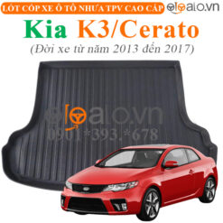 Thảm lót cốp Kia K3 đời xe từ năm 2017 đến hiện tại nhựa TPV cao cấp - OTOALO