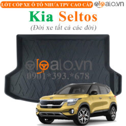 Thảm lót cốp Kia Seltos tất cả đời xe nhựa TPV cao cấp - OTOALO