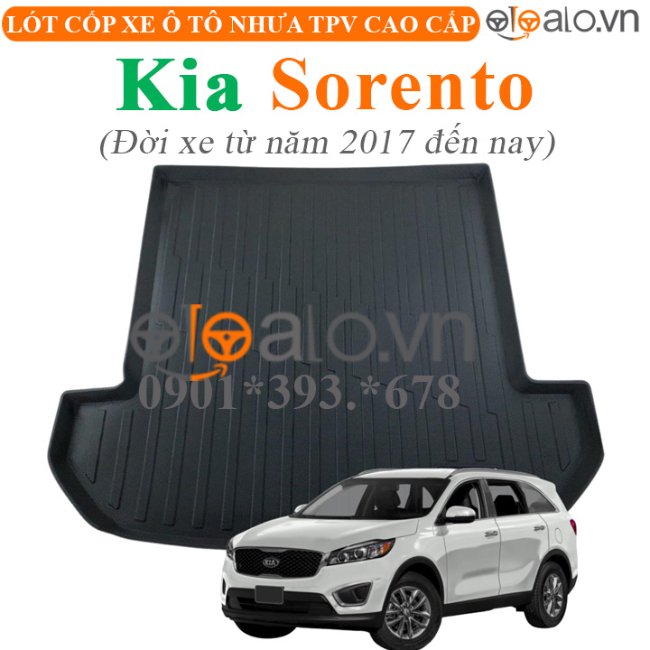 Thảm lót cốp Kia Sorento đời xe từ năm 2017 đến hiện tại nhựa TPV cao cấp - OTOALO Thảm lót cốp Kia Sorento đời xe từ năm 2017 đến hiện tại nhựa TPV cao cấp - OTOALO