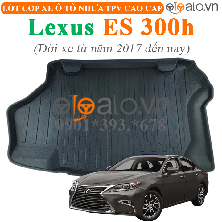 Thảm lót cốp Lexus ES 300h đời xe từ năm 2017 đến hiện tại nhựa TPV cao cấp - OTOALO Thảm lót cốp Lexus ES 300h đời xe từ năm 2017 đến hiện tại nhựa TPV cao cấp - OTOALO