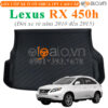 Thảm lót cốp Lexus RX 450h đời xe từ năm 2010 đến 2015 nhựa TPV cao cấp - OTOALO