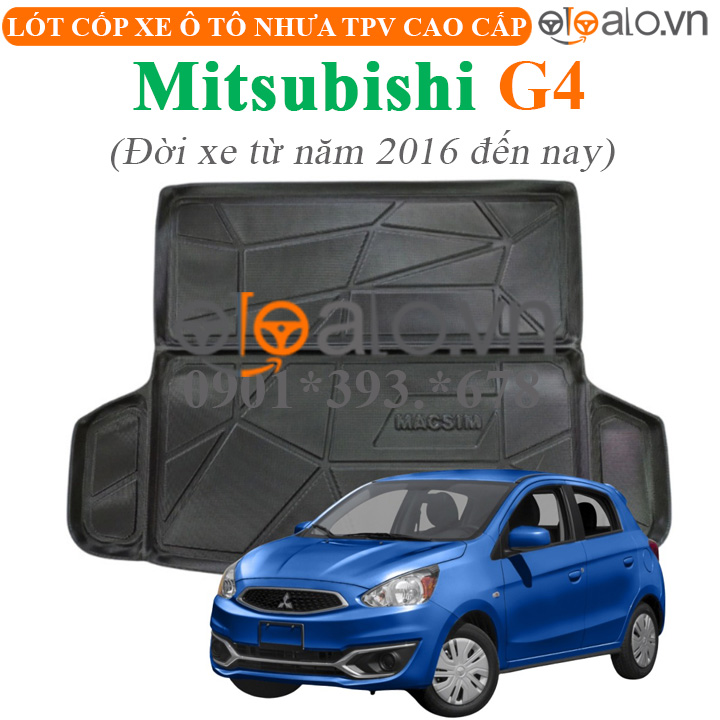 Thảm lót cốp Mitsubishi G4 đời xe từ năm 2016 đến hiện tại nhựa TPV cao cấp - OTOALO Thảm lót cốp Mitsubishi G4 đời xe từ năm 2016 đến hiện tại nhựa TPV cao cấp - OTOALO