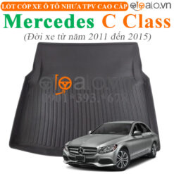 Thảm lót cốp Mercedes C Class đời xe từ năm 2011 đến 2015 nhựa TPV cao cấp - OTOALO