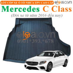 Thảm lót cốp Mercedes C Class đời xe từ năm 2016 đến nay nhựa TPV cao cấp - OTOALO