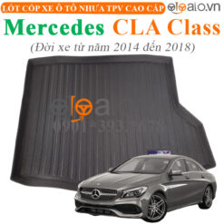Thảm lót cốp Mercedes CLA Class đời xe từ năm 2014 đến 2018 nhựa TPV cao cấp - OTOALO