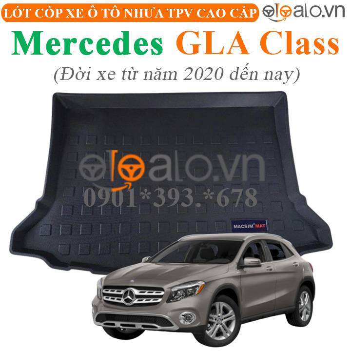Thảm lót cốp Mercedes GLA Class đời xe năm 2020 nhựa TPV cao cấp - OTOALO Thảm lót cốp Mercedes GLA Class đời xe năm 2020 nhựa TPV cao cấp - OTOALO