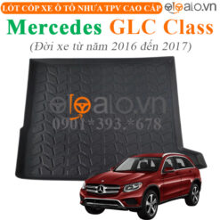 Thảm lót cốp Mercedes GLC Class đời xe từ năm 2016 đến 2017 nhựa TPV cao cấp - OTOALO