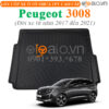 Thảm lót cốp Peugeot 3008 đời xe từ năm 2017 đến 2021 nhựa TPV cao cấp - OTOALO