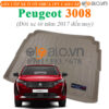 Thảm lót cốp Peugeot 3008 đời xe từ năm 2017 đến hiện tại nhựa TPV cao cấp - OTOALO